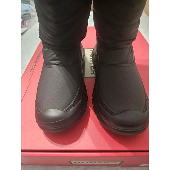 Hunter Womens Intrepid Black Snow Boots Size 6 - Picture 12 of 13